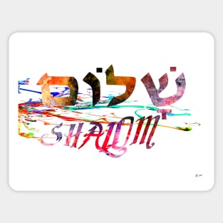 Shalom Hebrew Word Sticker